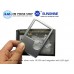 MG4B-3 Portable silver color 3X 6X card magnifier with LED light